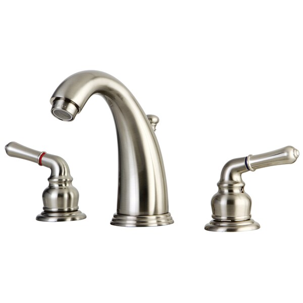 Widespread Bathroom Faucet, Brushed Nickel